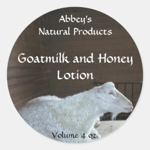 Goat Milk Bath Products Label