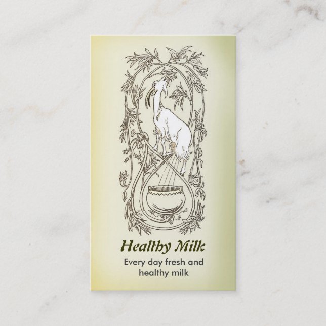 goat milk business card (Front)