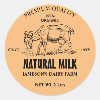 Goat Milk Custom Label Sticker