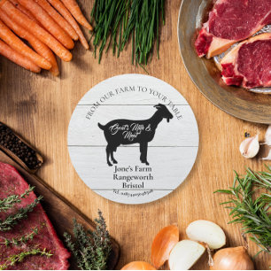 goat milk farm marketing produce goat milk classic round sticker