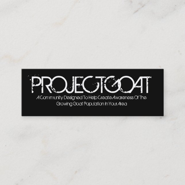 GOAT MINI BUSINESS CARD (Front)