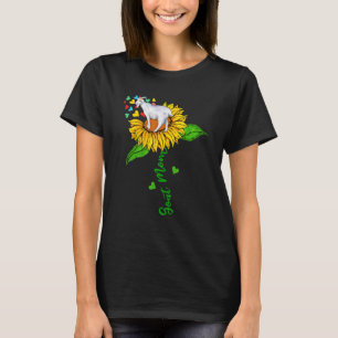 Goat Mom Cute Farm Animals On Sunflower Farmer Mot T-Shirt