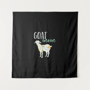Goat Mum Floral Pet Goat Owner Tapestry