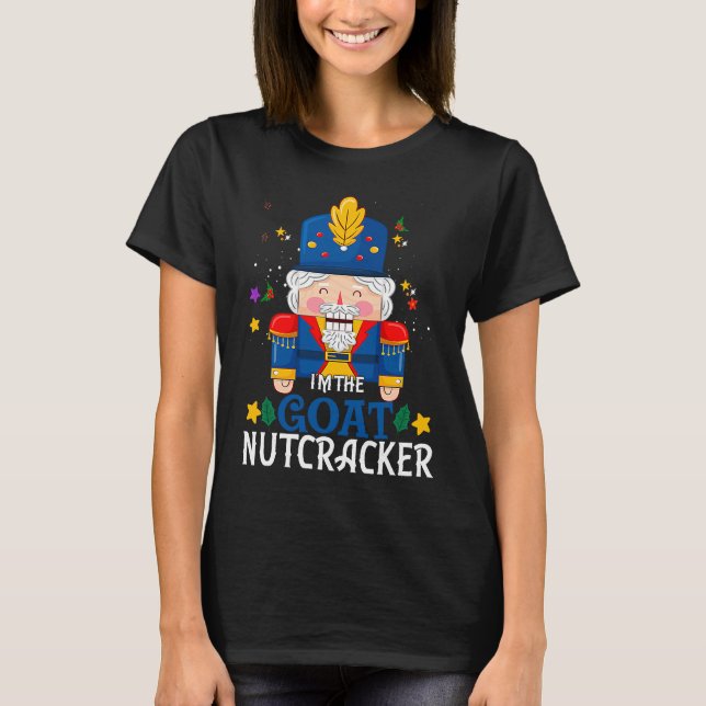 Goat Nutcracker Matching Family Group Christmas Pa T-Shirt (Front)