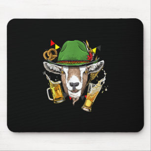 Goat Oktoberfest Lederhosen Costume Gift Mouse Pad