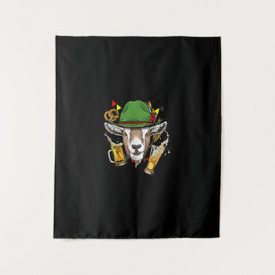 Goat Oktoberfest Lederhosen Costume Gift Tapestry