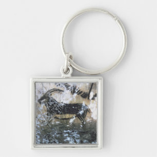 Goat or Chamois, rock painting in the Black Room, Key Ring