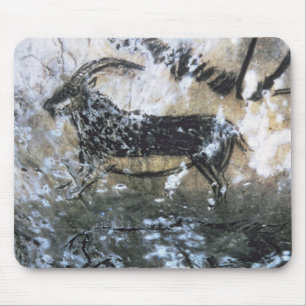 Goat or Chamois, rock painting in the Black Room, Mouse Pad