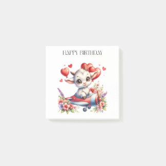 Goat Pilot Birthday Post-it Notes