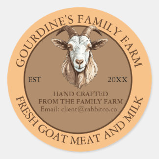 Goat Products Custom Label Sticker