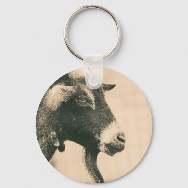 Goat Profile Key Ring (Front)
