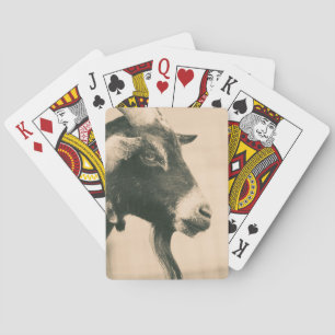 Goat Profile Playing Cards