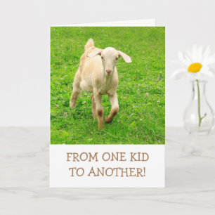 Goat Pun, Baby Goat, Cute Birthday Card