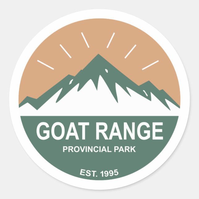 Goat Range Provincial Park Classic Round Sticker (Front)