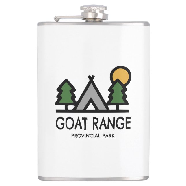 Goat Range Provincial Park Hip Flask (Front)