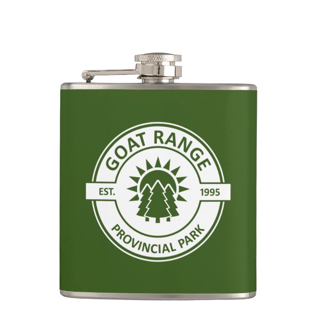 Goat Range Provincial Park Hip Flask (Front)