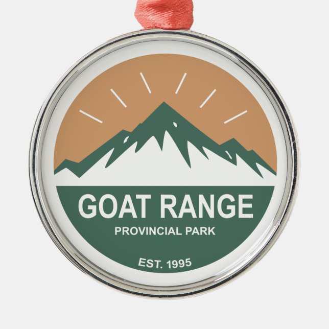 Goat Range Provincial Park Metal Ornament (Front)