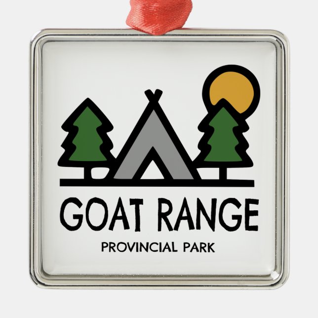 Goat Range Provincial Park Metal Ornament (Front)