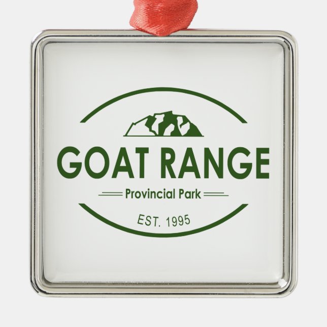 Goat Range Provincial Park Metal Ornament (Front)