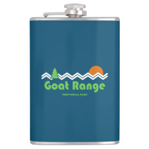 Goat Range Provincial Park Retro Hip Flask