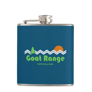 Goat Range Provincial Park Retro Hip Flask