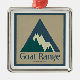 Goat Range Provincial Park Rustic Metal Ornament