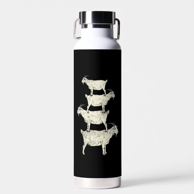 Goat Retro Water Bottle (Front)