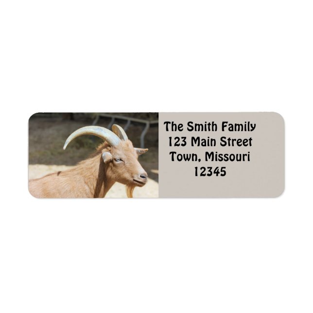 Goat Return Address Label (Front)
