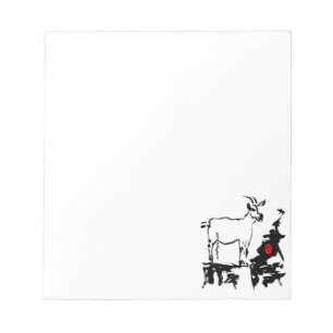 Goat rocks Vietnamese Chinese Year Zodiac Notepad