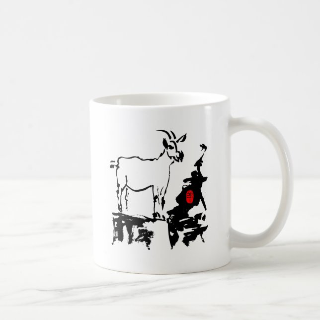 Goat rocks Vietnamese Chinese Year Zodiac W Mug (Right)