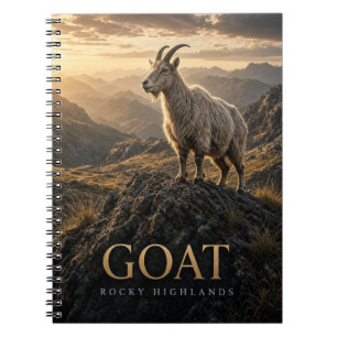Goat Rocky Highlands Wildlife ANIMAL Notebook