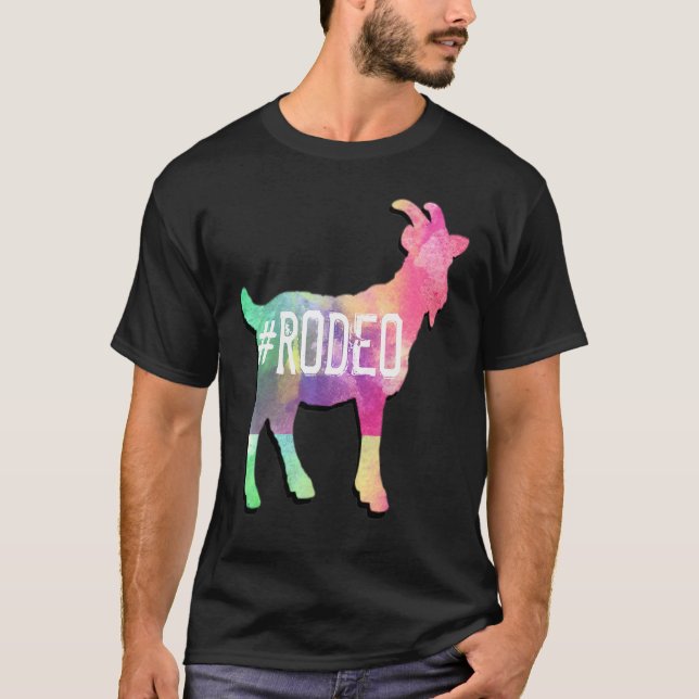 GOAT RODEO Funny Graphic RODEO T-Shirt (Front)