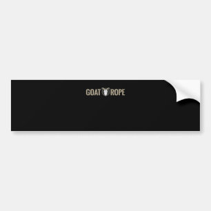 Goat Rope Goat Decoration Goat Gift Bumper Sticker
