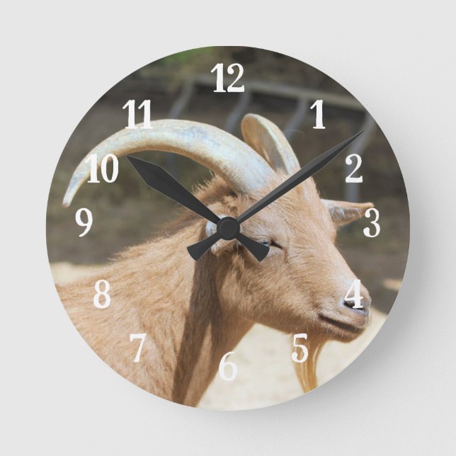 Goat Round Clock (Front)