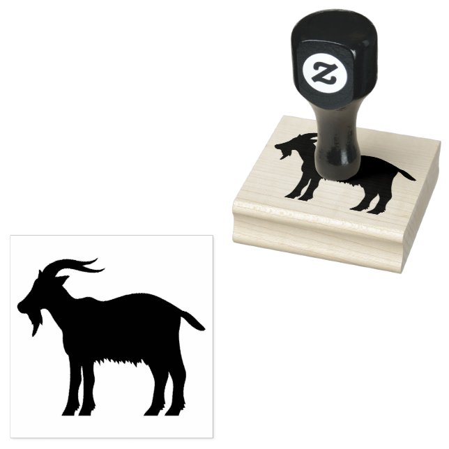 Goat  rubber stamp (Stamped)