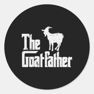 Goat Shirts Farm Animal Men Women Kids The Goat Fa Classic Round Sticker