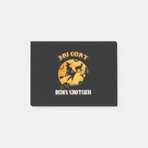 Goat Shotgun Scary Halloween Post-it Notes