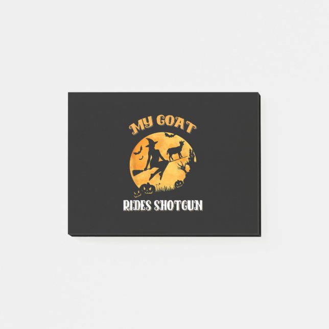 Goat Shotgun Scary Halloween Post-it Notes (Front)