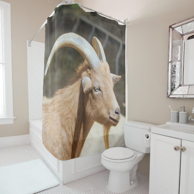 Goat Shower Curtain (In Situ)