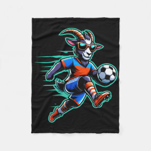 Goat Soccer Byll Boys Kids Fleece Blanket