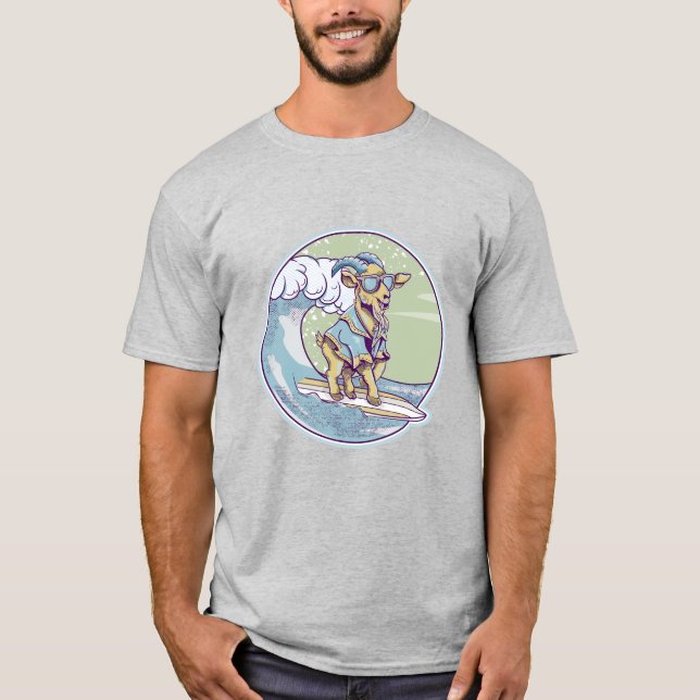 Goat Surfing T-Shirt (Front)