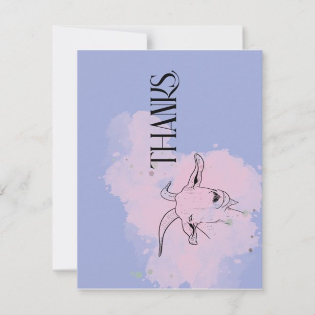 Goat Thank You Card (Front)