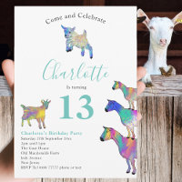 Goat Themed Animal Lover Birthday Party