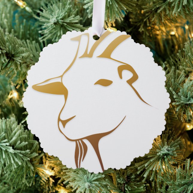 Goat Tree Decoration Card (Insitu (Tree))