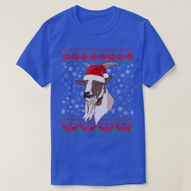 Goat Ugly Christmas Sweater Lover  (Design Front)