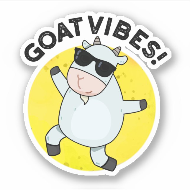 Goat Vibes Funny Good Vibes Animal Pun  (Front)