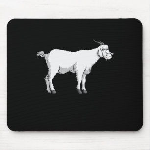 Goat Wearing Medical Face Mask Mouse Pad