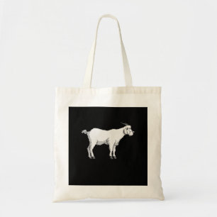 Goat Wearing Medical Face Mask Tote Bag