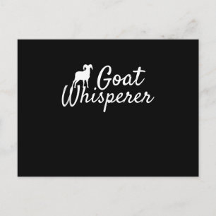 Goat Whisperer Cute Goat Lover Farm Animal Farming Announcement Postcard