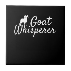 Goat Whisperer Cute Goat Lover Farm Animal Farming Ceramic Tile